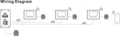 Stainless Steel Wireless Video Intercom, 4 Wires WiFi Video Doorphone 4 Users - Image 6