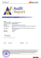 TUV factory on-site certification certificate of Jianmu Shijia Furniture Factory – certificate photo, supplier certificates section