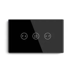 Smart WiFi Touch Curtain Switch with Crystal Glass Panel - Image 4