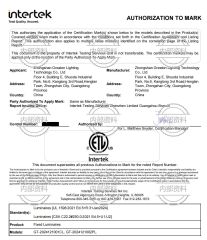 ETL certificate of Zhongshan Greaton Lighting Technology Co., Ltd. – certificate photo, supplier certificates section