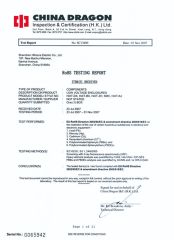 ROHS testing report certificate from Chongqing Hifuture Information Technology Co., Ltd.