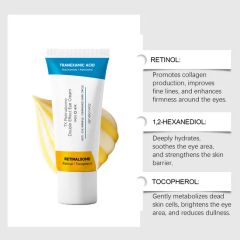Vegan Retinol Under Eye Cream Collagen Peptides Anti-Aging Eye Cream for Dark Circles Puffiness Wrinkles Fine Lines Eye Cream - Image 2