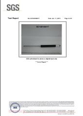 SGS certificate from Changzhou Longxiang Gas Spring Co., Ltd.