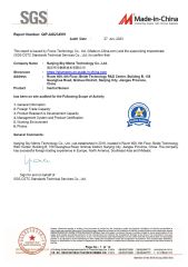 SGS certificate certificate from Nanjing Sky Mems Technology Co., Ltd.