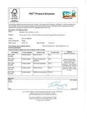 FSC certificate from Qingdao Lidu Furniture Co., Ltd.
