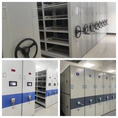 Hospital Medical Cart Storage Library Shelving Systems Fireproof Document Storage Movable High - Density Storage Container Compact Shelving - Image 4