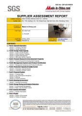 SGS Certificate 2 certificate from ZIBO YUFENG REFRACTORY CO., LIMITED