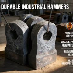 Casting Services High Manganese Steel Hammer Head for Hammer Crusher, Wear Resistant Crusher Spare Parts, Factory Direct Sale - Shandong Juhengyuan Machinery Casting Co., Ltd.