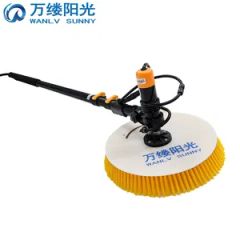 Solar Panel Cleaning System Brush with Water Fed Single Rotating Head - Wuxi Wanlv Intelligent Technology Co., Ltd