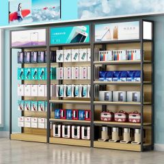 Single Side Shop Retail Display Stand Racks Supermarket Wooden Shelving - Image 3