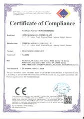CE certificate of Xiamen Kabasi Electric Co., Ltd. – certificate photo, supplier certificates section