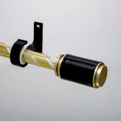Elegant Gold Metal Curtain Rods Set for Windows MOQ 1 Sizes Custom Origin China Trademark KUNNA HS Code 83024100 Type Surface - Image 1