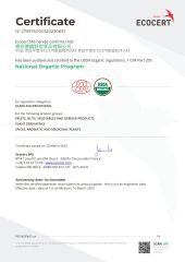 ORGANIC NOP certificate from QINGDAO DEESHENGHENGXIN FOOD CO., LTD.