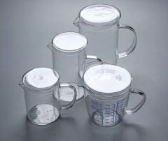Glass Beaker Mug Laboratory Glassware Glass Beaker with Handle - Image 1