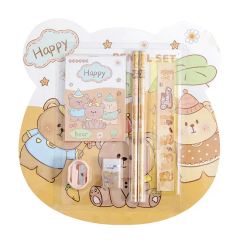 Rough Textured Paper Stationery Notebook Set for Academic Rewards - Image 5