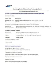 C5 MSDS certificate from GUANGDONG SUNION CHEMICAL&PLASTIC CO., LTD.