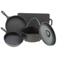 Custom Cast Cookware Frying Pans Material Iron OEM Available Standard ANSI Trademark CHIFINE Model NO. CFMD-221 HS Code - Image 1