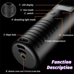 Handheld RGB Colorful Video Stick Light LED Light Wand CRI 85+ Photography Studio Lamp Photographic Lighting - Image 5