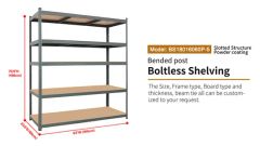 180*120*45cm Boltless Adjustable 5 Tier Storage Racks Metal Storage Shelves Unit for Warehouse - Image 6
