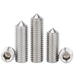 M4X20 A2 Stainless Screw with Cone Point Socket Set Screw Origin China Groove Hexagon Customized Yes Trademark Rankoo Head Style Round - Image 3