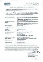 CE-LVD CERTIFICATION certificate of NingBo ChinaClean Household Appliances Manufacture Co., Ltd. – certificate photo, supplier certificates section