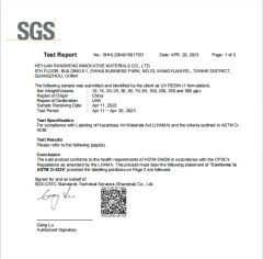 LHAMA certificate from Heyuan Ransheng Innovative Materials Co., Ltd.