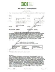 BCI certificate from Hebei Deruntong Import and Export Co., Ltd.