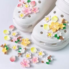 Cute Quality Flower Set DIY Croc Charms Shoe Decorations Style Flower Origin China Model NO. S-139 Trademark Custom HS Code - Image 2