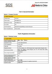 SGS certificate 2 certificate from Shanghai Sizhen Trading Co., Ltd