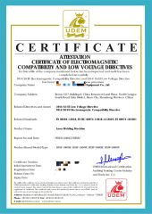 CE-Laser welding machine certificate from Shandong Fast CNC Machinery Co., Ltd