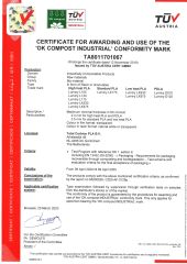 OK Compost certificate of EVER GREATER IMP. & EXP. CO., LIMITED – certificate photo, supplier certificates section