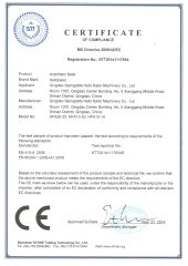 Automatic Baler certificate from Qingdao Sipingdafa Hello Baler Machinery Co., Ltd.