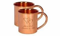 100% Copper Mule Mugs Size 16 OZ Brand ALMADINA Color NATURAL COPPER COLOR Capacity 16oz, 20oz - Image 1