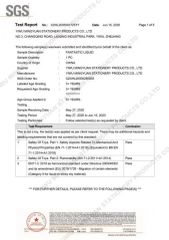 test certificate from Yiwu Mingyuan Stationery Products Co., Ltd.