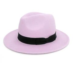 Lady Wide Brim Wool Fedora Cap Gentleman Felt Fedora Hats Origin China Style Checked Gender Unisex Brim With Brim Crown With Crown - Image 6