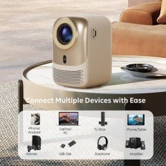 Cr38 Mini LED LCD 4K Projector 2500Lumens 1920P 3.97inch 1Y MOQ100 55-120inch - Image 6