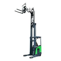 Warehouse Equipment 1.2 Ton 1.5 Ton Electric Reach Truck Forklift Double Scissors Reach Truck - Deli Machinery Shandong Co., Ltd