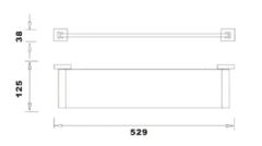 Bathroom Accessories Wall Mounted Glass Shelf - Image 5