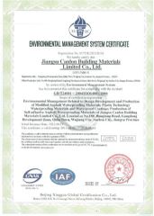 environment certificate from Jiangsu Canlon Building Materials Co., Ltd.