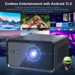 Android 12 Smart Projector, Native 1080P, 1000 ANSI, Bluetooth Speakers, Auto Obstacle Avoidance - Image 1