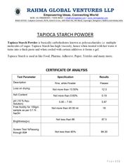 Tapoica Starch – product photo 1, product detail gallery