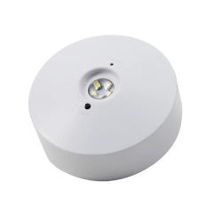 IP20 Wall Surface Mounted LED Round Emergency Automatical Rechargeable Light - Image 3