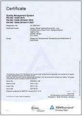 Our certificates certificate from Jiangsu Meilan Medical Devices Co., Ltd
