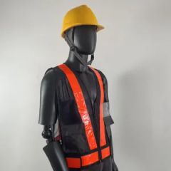 Reflective Vest Construction Work Clothing for Road Work Landscaping Sanitation Breathable Mesh Safety Vest for Construction Sites Customizable Logo - Henan Kaiwei Protective Equipment Co., Ltd.