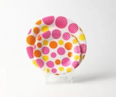 7" Round Film Laminated Colored Paper Plate Size 7" Brand Soton Origin China MOQ 100 Ctns Trademark SOTON HS Code 48239090 - Image 1