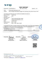 LFGB certificate from ZHOUKOU BEST KITCHENWARE CO., LTD.