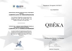 QBEKA trademark certificate(EU) certificate from Guangzhou Boss Biological Technique Ltd.
