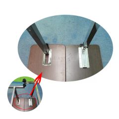 Sy-R083 Widely Used Medical Adjustable Over Bed Table Durable Movable Hospital Folding Dining Table - Image 3