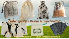 Cotton Shopping Bag, Canvas Tote Bag, Calico Bag, Custom Logo Print Grocery Bag, Promotional Shopping Bags - Image 4