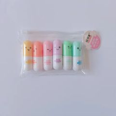Pastel Color Cute Mini Capsule Highlighter for Art Drawing - Image 1